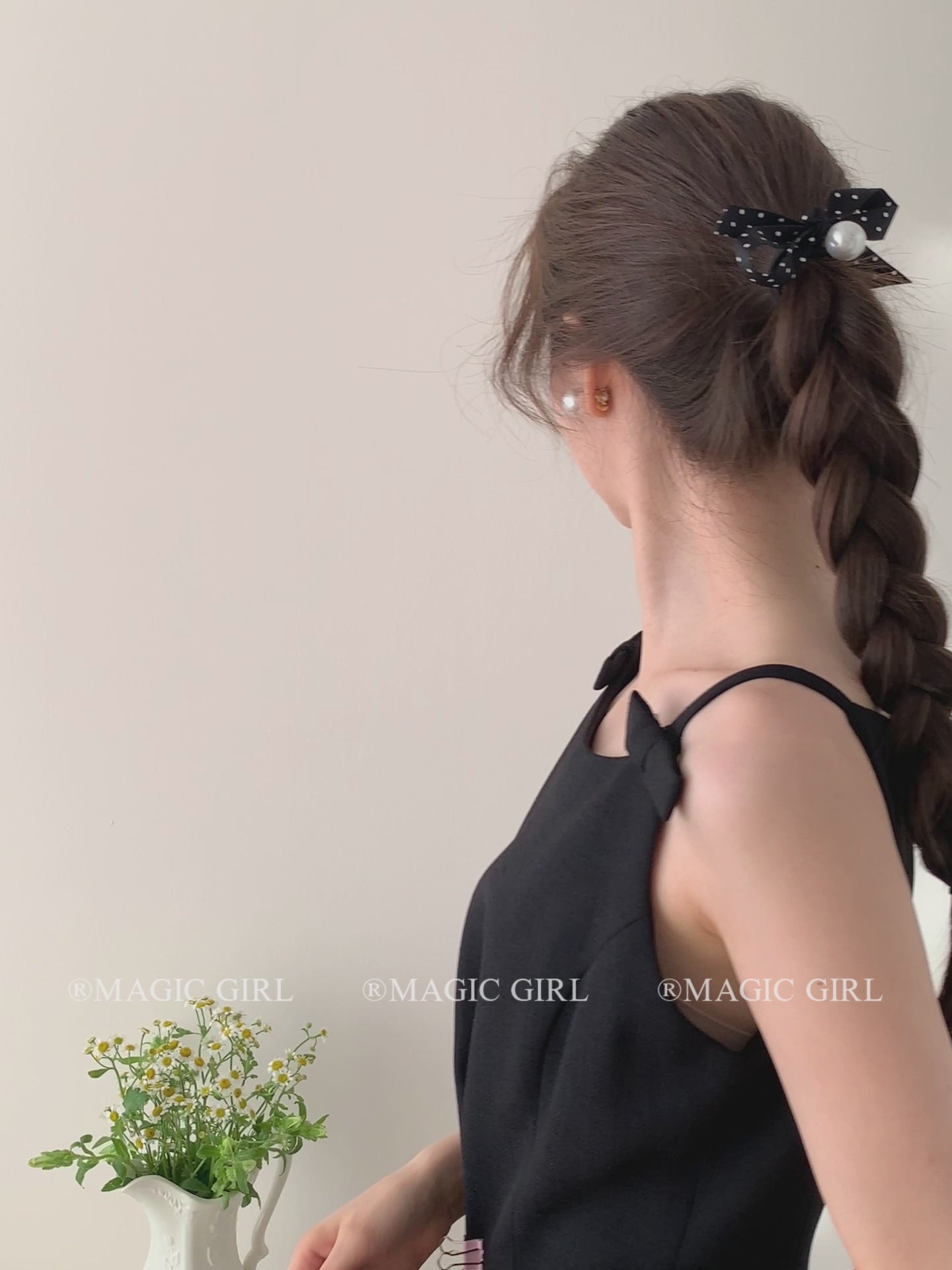 Women's French Vintage Small Hair Ties Graceful Durable Elastic Stock Scrunchies for Daily Office Use Fashion Hair Accessories