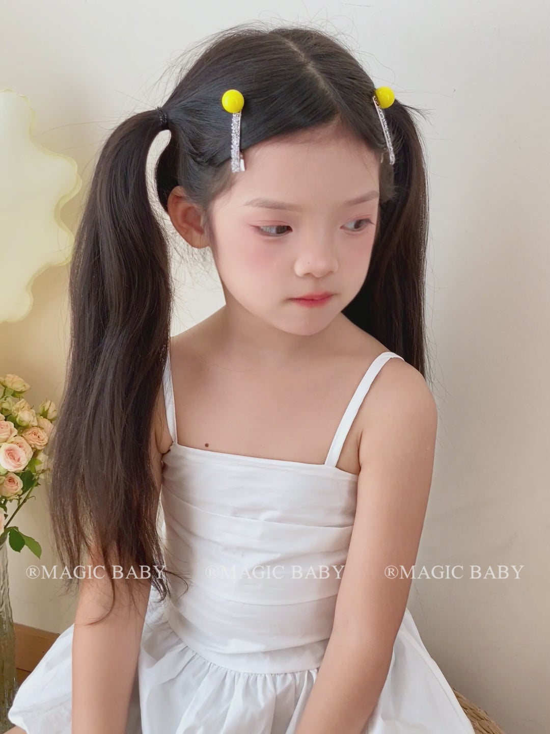 Luxurious Yellow Glitter Hair Clips for Baby Girls Alligators Kids Child Hair Accessories Alloy Rhinestone Cute Sweet Parties