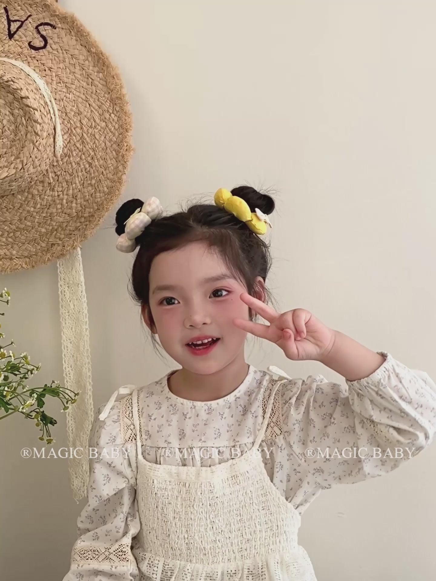 Chic Stylish Hair Ties for Baby Girls Cute Sweet Flower Plaid Scrunchies Fashionable Hair Accessories for Kids and Children