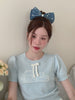 Hot Sale Blue Solid Color Imitation Pearl Rhinestone Hair Clips Trendy Graceful Wholesale in Stock Hairpins Accessory for Women