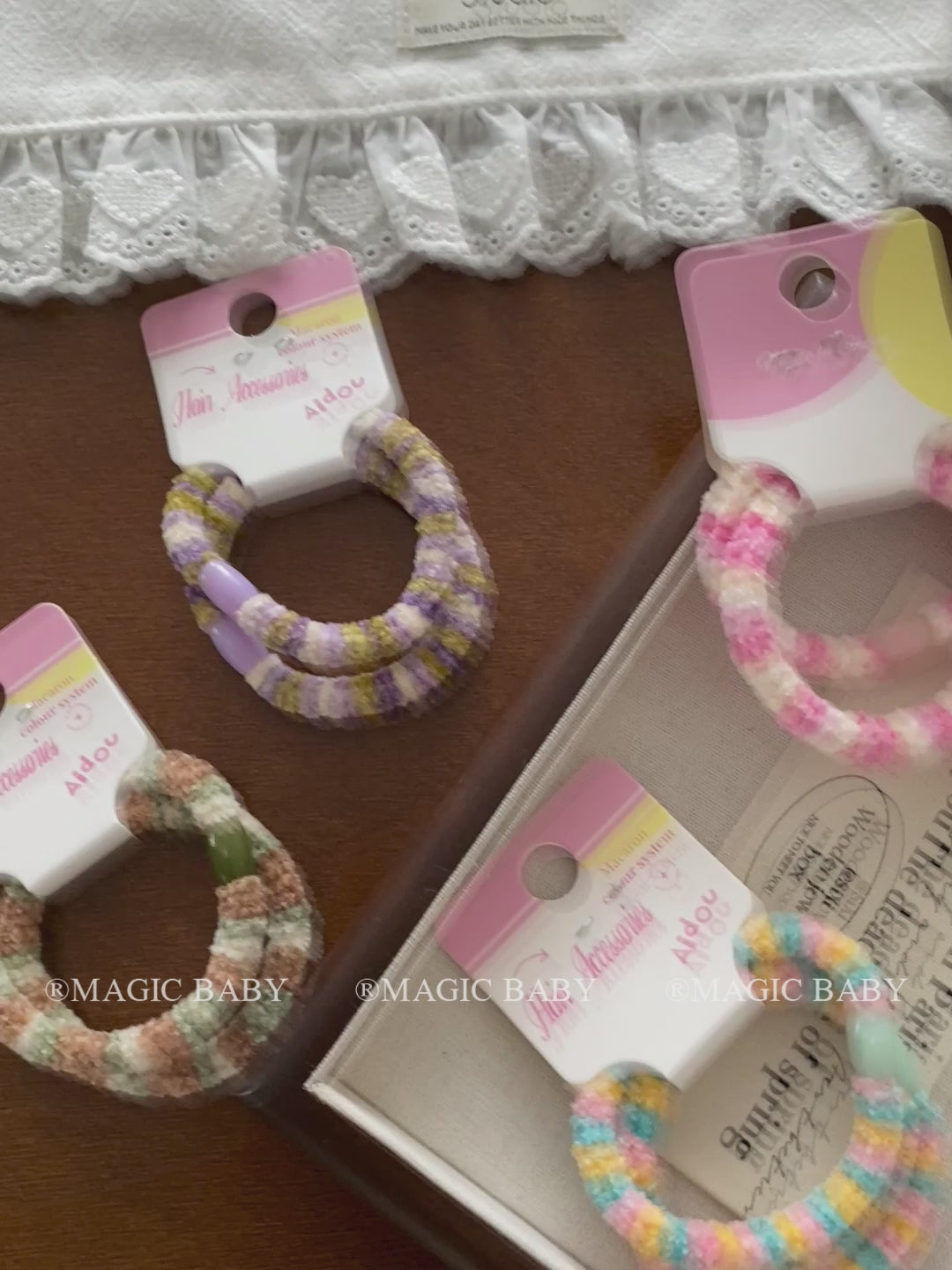 Fashion Simple High Elastic Scrunchies Cute Sweet Trendy Sporty Hair Ties for Baby Girls and Kids Children Hair Accessories