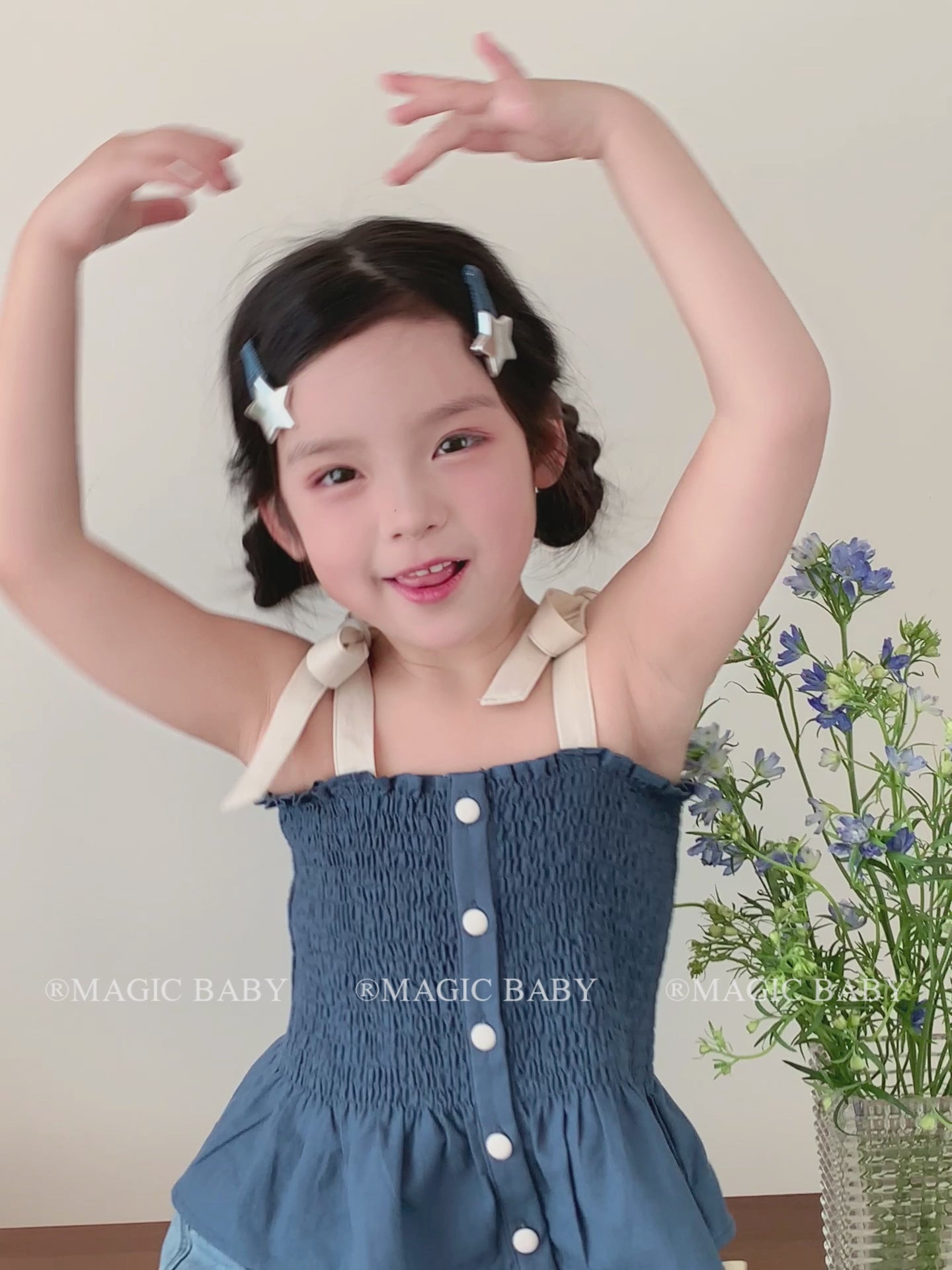 Minimalistic Denim Star Animal Hair Clips for Baby Girls Sweet Fashion Cute Snap Clips for Kids Children Hair Accessories Chic