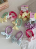 Kids Color Blocked Bowknot Small Scrunchies Sweet Fashion High Elastic in Stock Hair Ties Accessories for Children Girls Daily