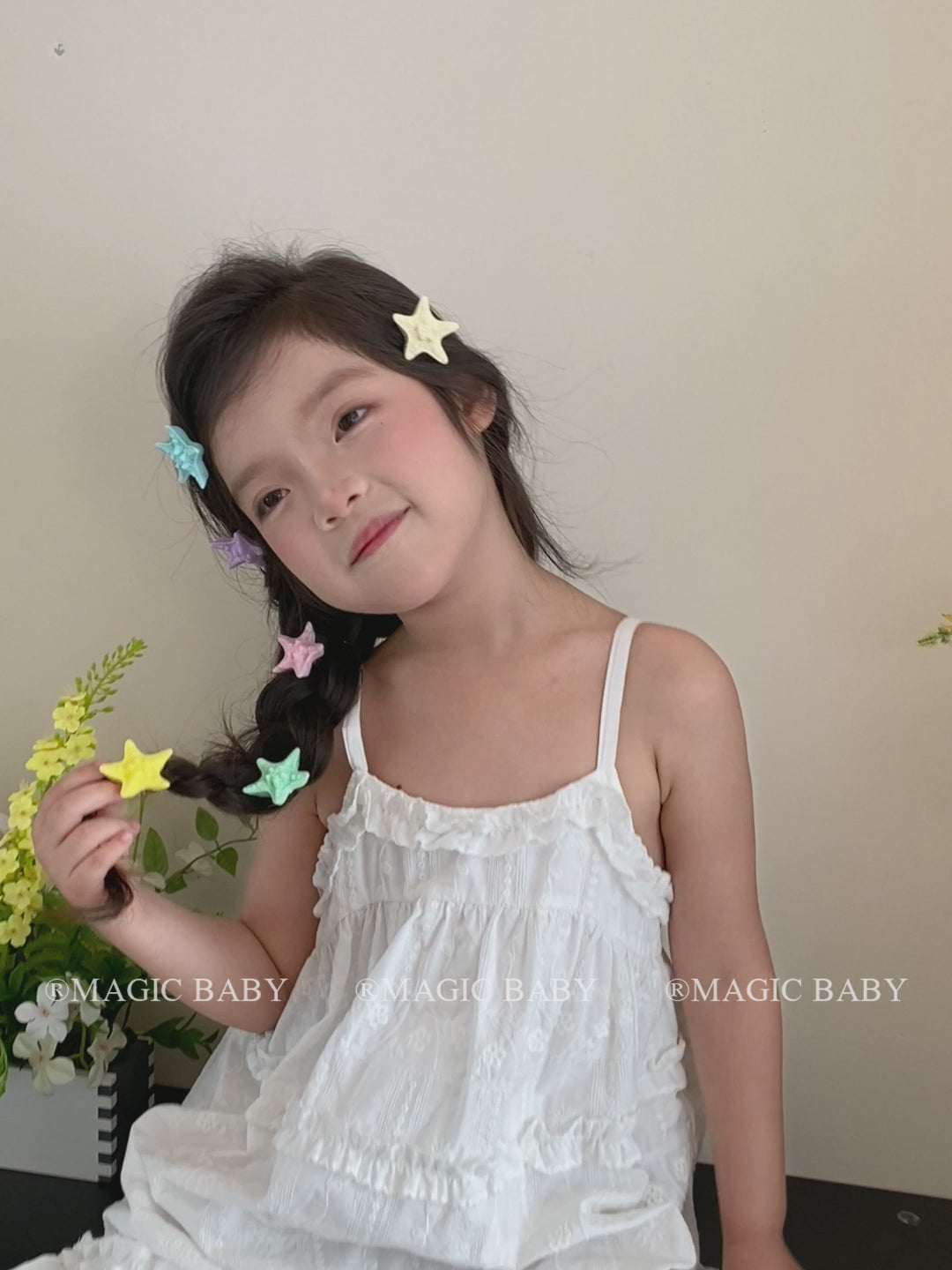 Sweet Cute Solid Candy Color Star Hair Clips for Baby Girls Fashion Trendy Princess Style Alligator for Kids Hair Accessories