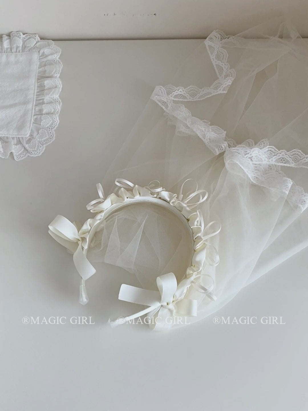 Women Beige Large Tulle Bowknot Headbands Fashion Elegant Beauty Customized Bulk Order in Stock Hairbands Accessory for Wedding