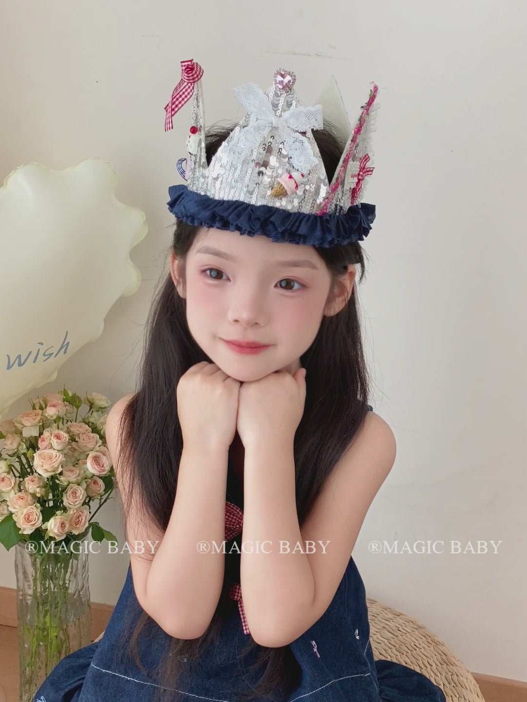 Fashion Luxurious Glitter Sparkle Head Band for Baby Girls Birthday Bowknot Sweet Hair Band for Kids Children Hair Accessories