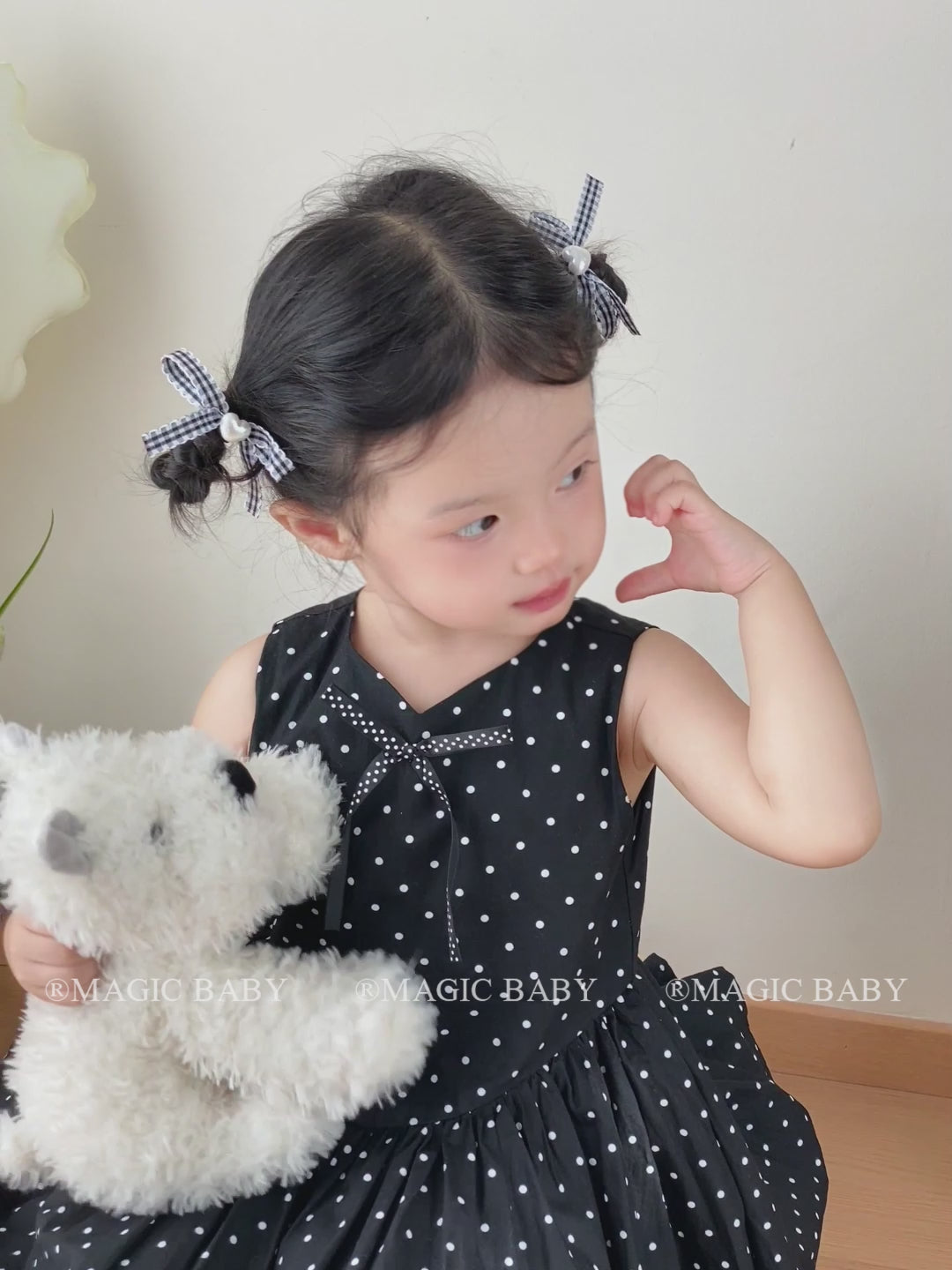 Kids Grey Grid Heart Dogs Decorative Small Hair Ties Fashion Chic Cute Ponytail Holder Scrunchies Accessories for Children Daily