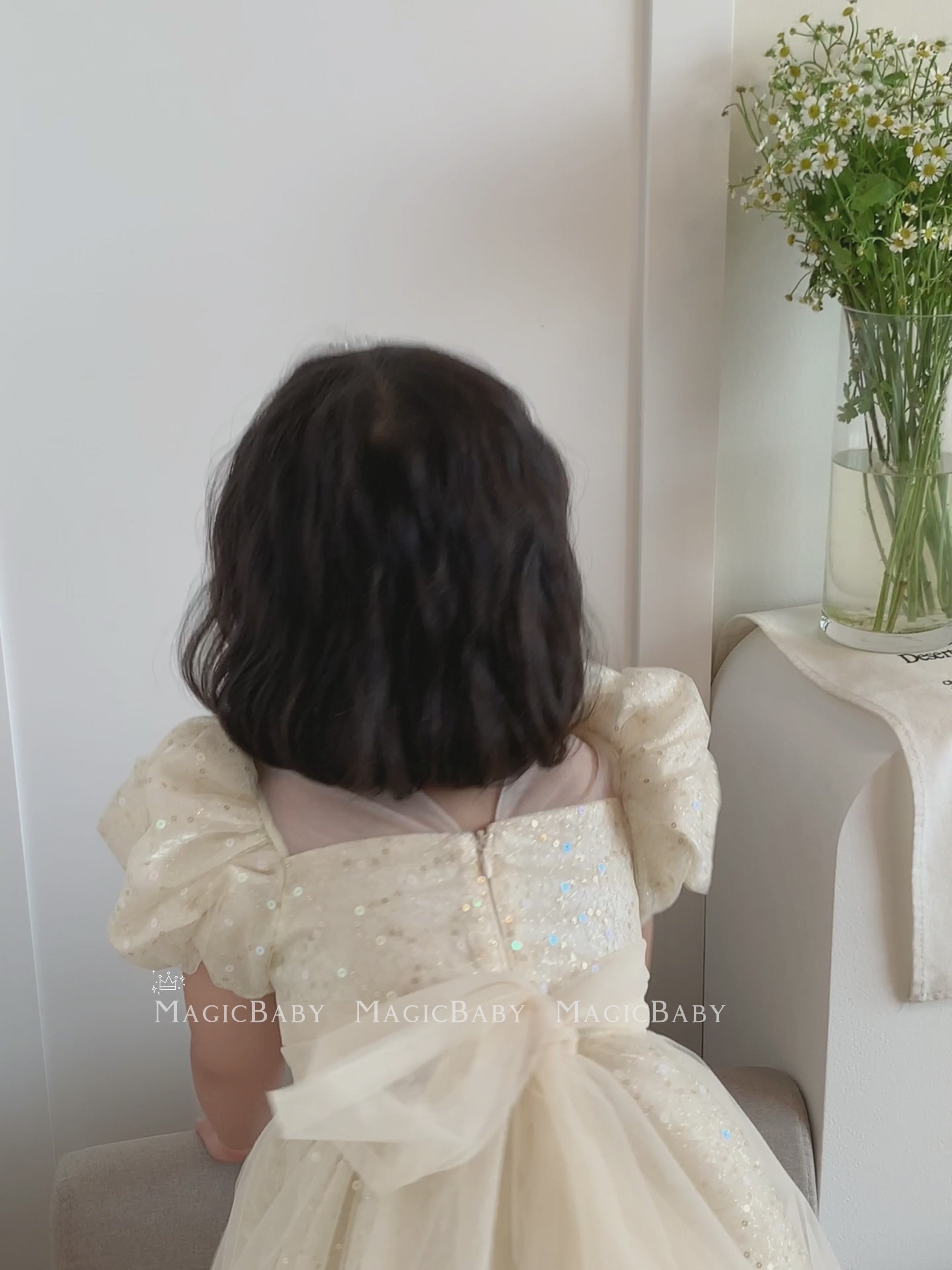 Classic Simple Glitter Sparkle Imitation Pearl Headband Stylish Hair Accessories for Kids Teens Children