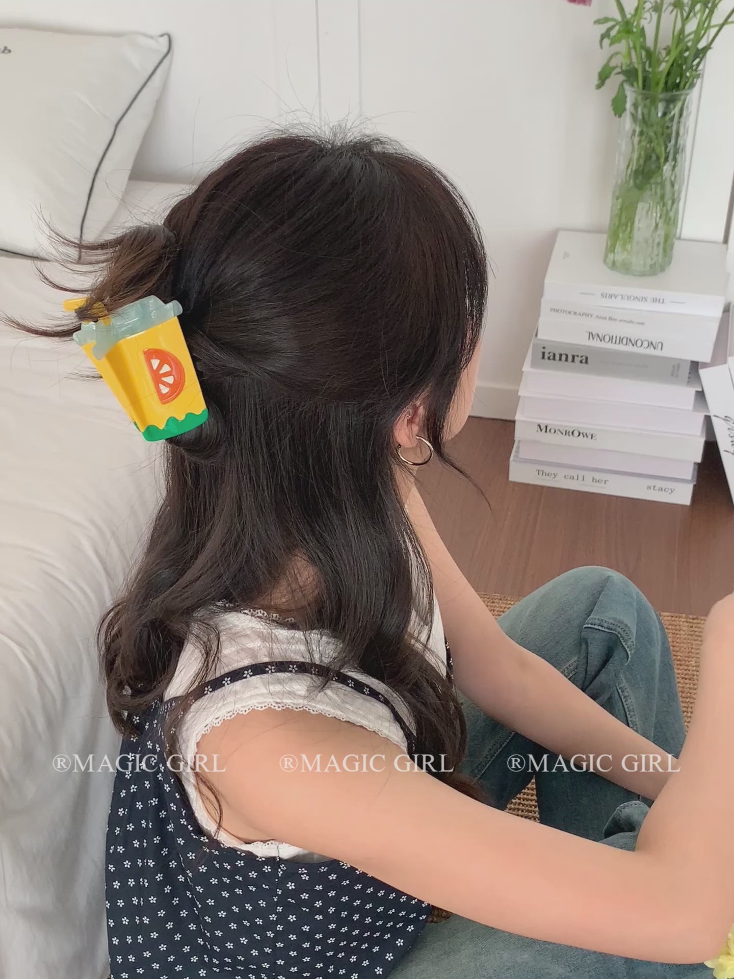 Hot Sale Creative Design Irregular Cup Shape Hair Claws Stunning Medium Wholesale Multi Color Hair Clips Accessory for Children