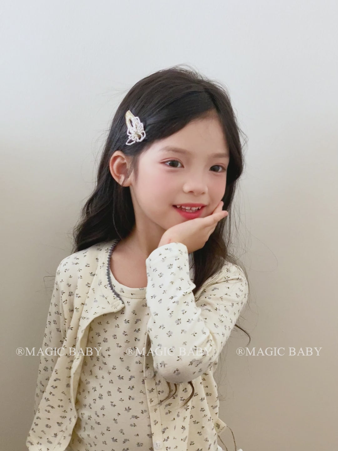 Simple Minimalistic Flower Hair Clips for Baby Girls Cute Elegant Snap Clips for Kids Children Hair Accessories in Stock