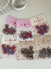 Fashion Heart Shaped Plaid Scrunchies for Baby Girls Mini Simple Sweet Cute Hair Ties for Kids Child Hair Accessories in Stock